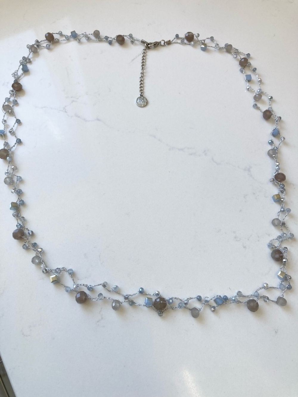 Boho Chic Double-Strand Beaded Necklace - Picture 2 of 5